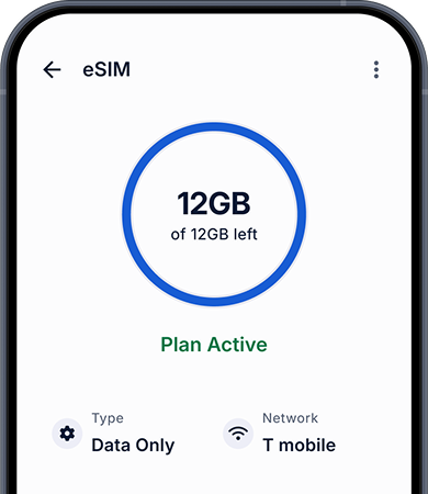 eSIM connectivity illustration
